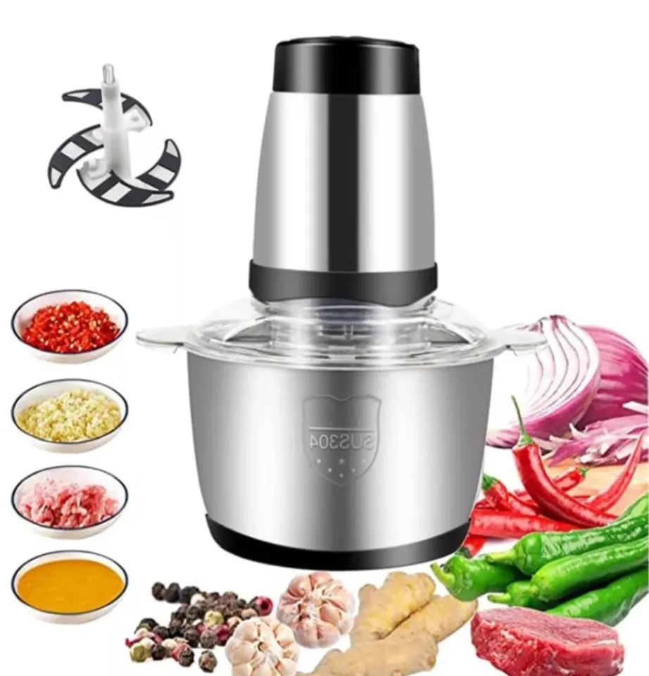 Multifunctional Electric High Power 3L Household Stainless Steel Meat Grinder and Blender Food Processor and Chopper