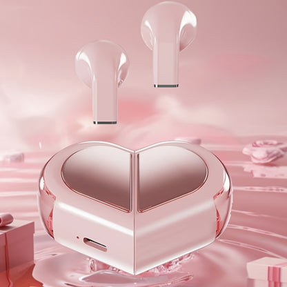 Romantic Heart Shape Earbuds Wireless Bluetooth Earphones