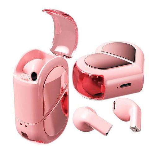 Romantic Heart Shape Earbuds Wireless Bluetooth Earphones
