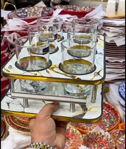 Glass Holding Tray