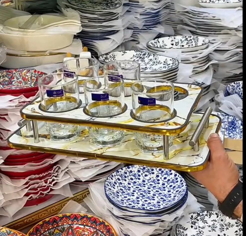 Glass Holding Tray