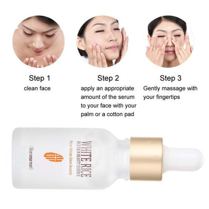 Original White Rice Skin Beauty Serum Moisturizing Anti Wrinkle Face Serum for Open Pores