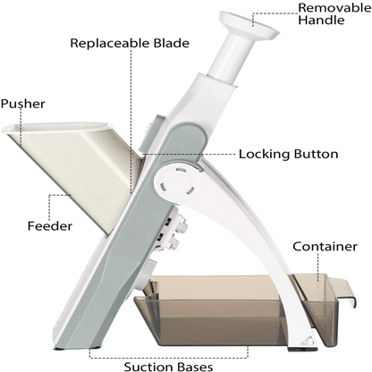 Imported Multi-Purpose Kitchen Vegetable Slicer - Multifunctional Mandoline chopper in Rs 1999