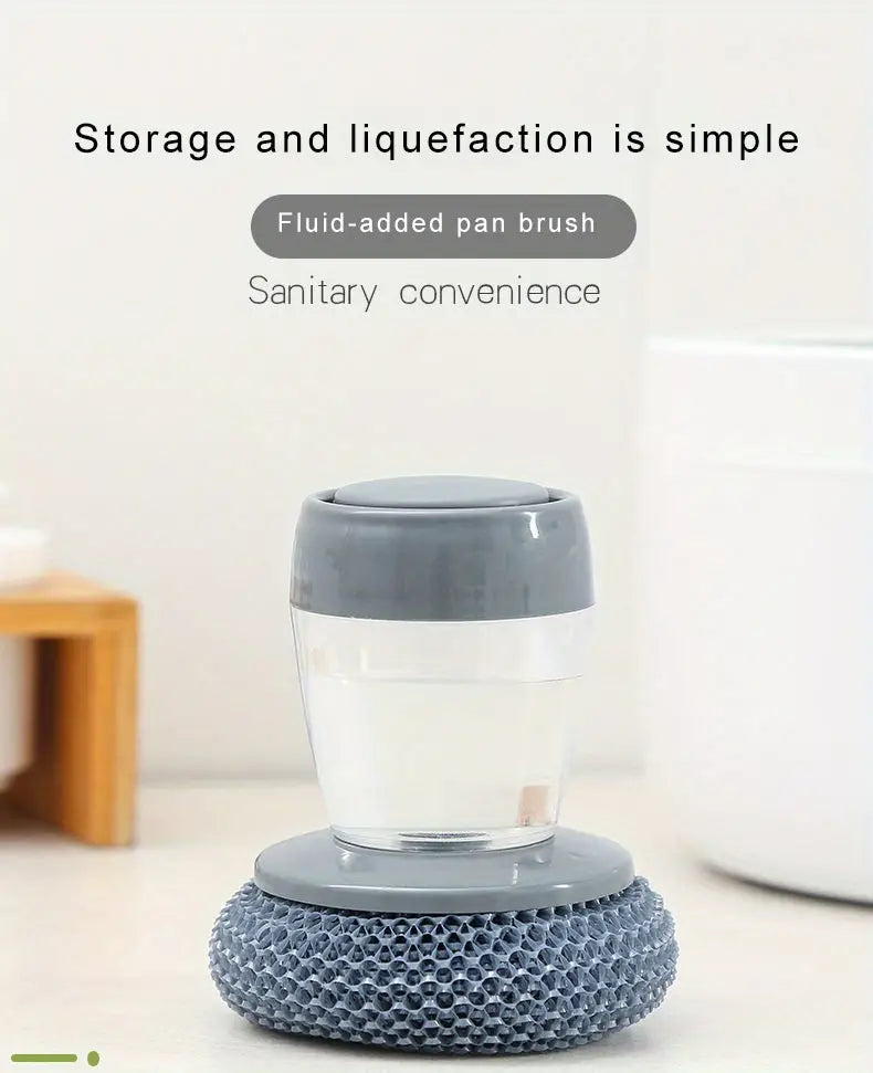 Kitchen Cleaning Dish Brush Scrubber with Soap Dispenser