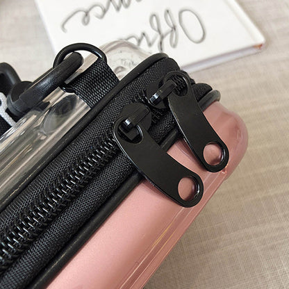 Luxury Hard Suitcase Shape Tote Handbag for Women