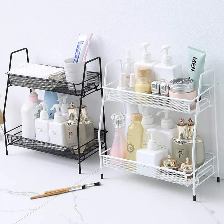 Multipurpose Portable 2-Tier Metal Stand For Kitchen &amp; Bathroom & In just Rs 1699 with 10 Days Money Back Guarantee for Customer Satisfaction.