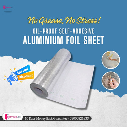 Kitchen Oil Proof Self Adhesive Aluminum Foil Sheet