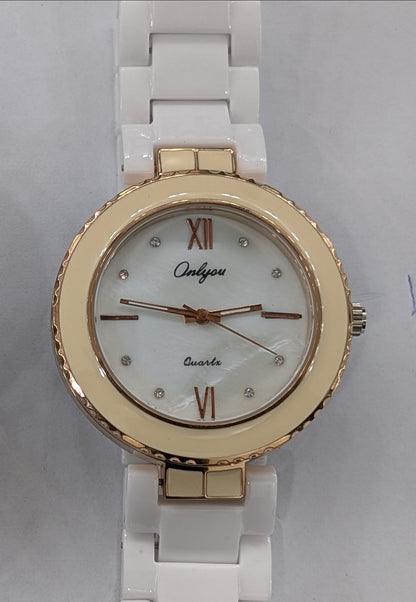 Onlyou DuoX Golden Women Watch