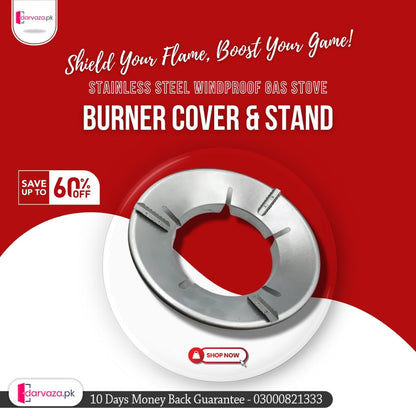 Stainless Steel Gas Stove Saver Windproof Cover Burner Stand