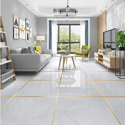 Self-Adhesive Sealing Tile Sticking Golden Decoration Tape For Home Floor Tiles and Wall Décor