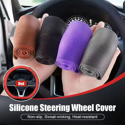 Premium Silicone Steering Wheel Cover – Anti-Slip, Heat Resistant & Comfortable Grip