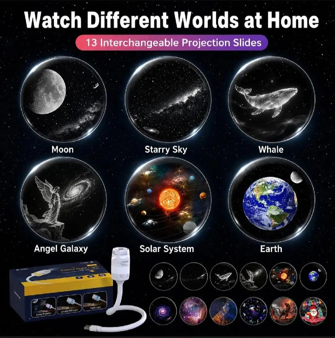 Flexible USB Starry Sky Projector Night Lamp