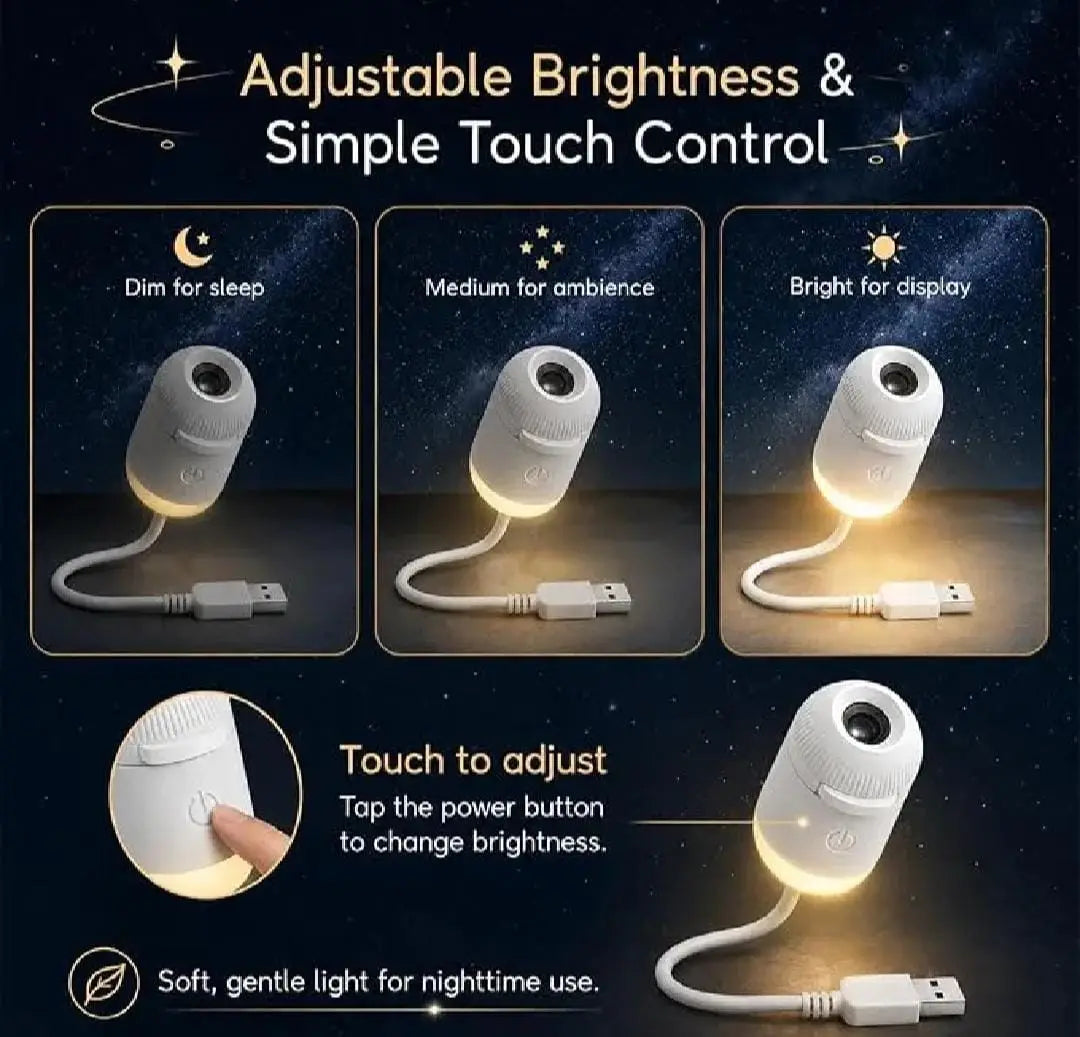 Flexible USB Starry Sky Projector Night Lamp