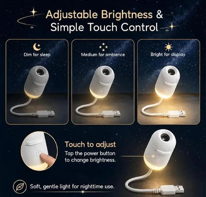 Flexible USB Starry Sky Projector Night Lamp