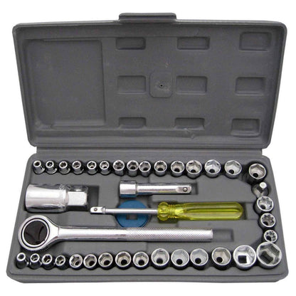 ORIGINAL Aiwa 40 Piece Toolkit Tool kit Combination Socket Ratchet Wrench Screwdriver Set Tool Kit Goti Set for Car Home Office Outdoor Use