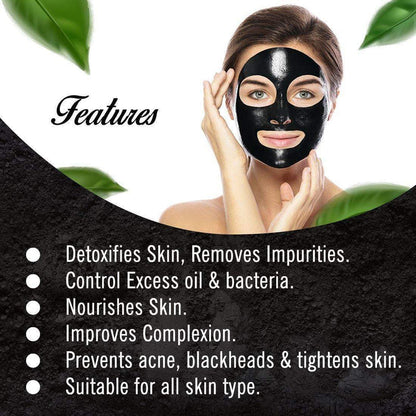 Pack of 2 Charcoal Anti-Blackhead Peel off Mask for Remove Acne Blackheads (2 Pcs)