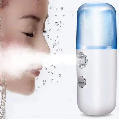 Rechargeable Facial Steamer Mist Sprayer Humidifier Nebulizer and Beauty Skin Care Tool